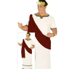 Costume di augusto imperatore romano per l'uomo