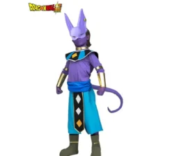 Costume di Beerus di Dragon Ball con maschera e trucco per bambino