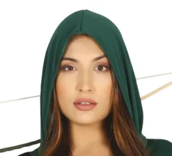 Costume di cappuccio da arciere robin per donna