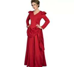 Costume di donna rosso dell'ovest per donna