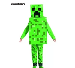 Costume di Minecraft Creeper verde per bambino