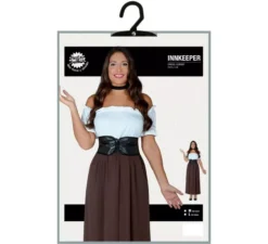 Costume di oste o mesonera per donna adulta