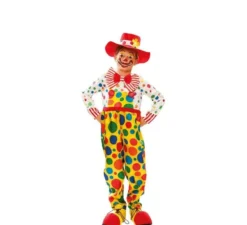 Costume di pagliaccio con talpe per bambino