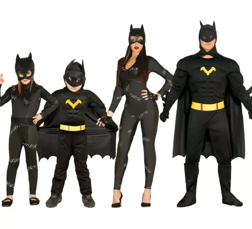 Costume di pipistrello nero per gli uomini