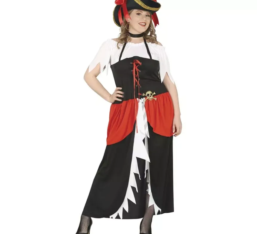 Costume di pirata bucaniere per donna