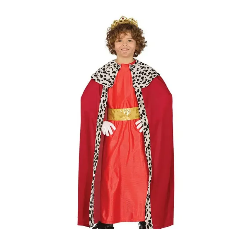 Costume di Re Mago rosso per Bambino