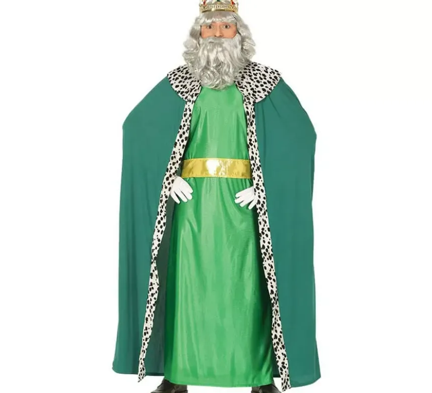 Costume di Re mago verde per uomo