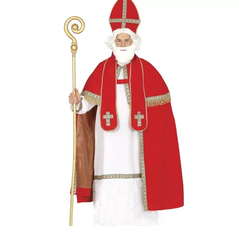 Costume di San Nicola con mantello per uomo