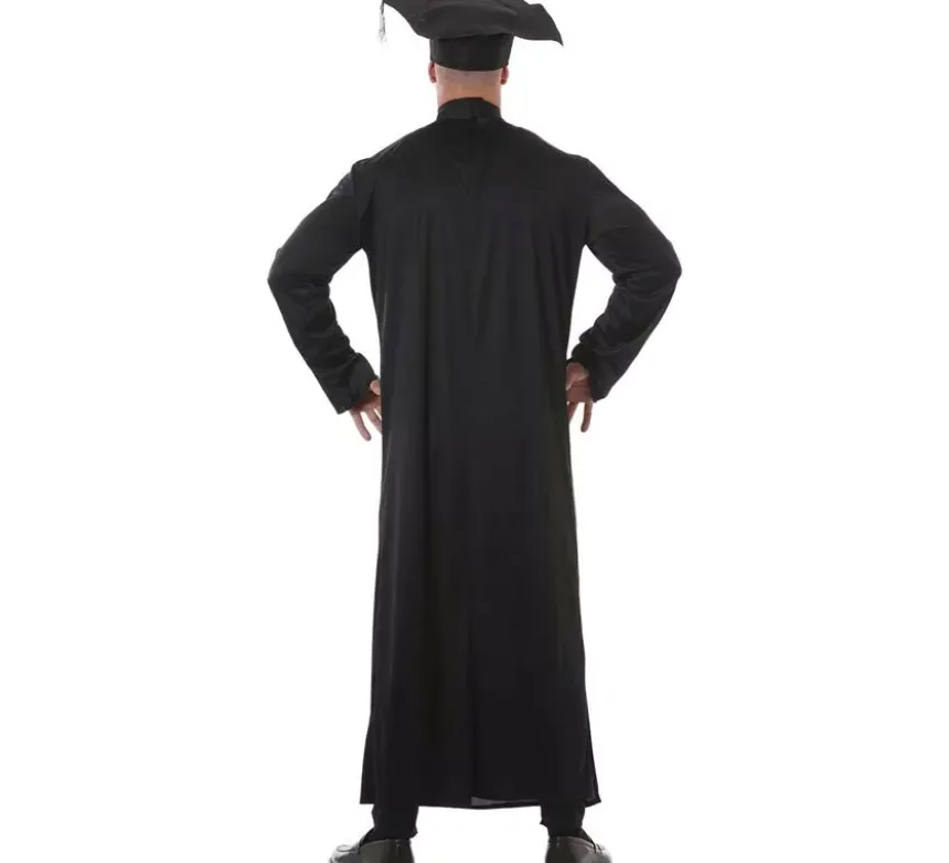 Costume di studente, sacerdote e giudice 3 in 1 per l'uomo