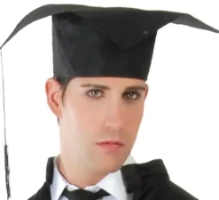 Costume di studente, sacerdote e giudice 3 in 1 per l'uomo