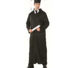 Costume di studente, sacerdote e giudice 3 in 1 per l'uomo