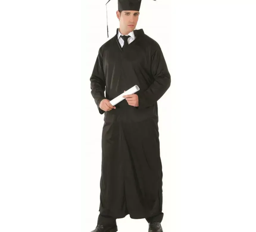 Costume di studente, sacerdote e giudice 3 in 1 per l'uomo