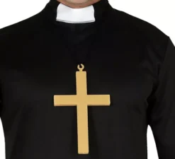 Costume di studente, sacerdote e giudice 3 in 1 per l'uomo