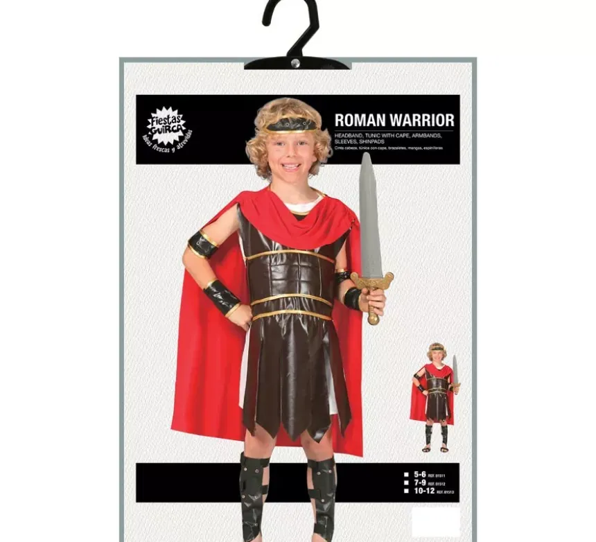 Costume di un guerriero romano per un bambino