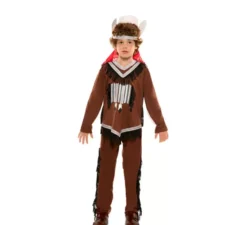 Costume doppio da indiano e cowboy per bambino