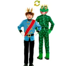 Costume Doppio da Principe azzurro e rana per bambino