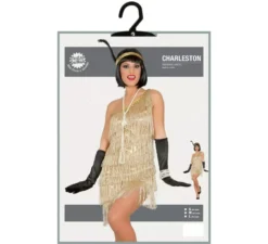 Costume d'oro a charleston per donna