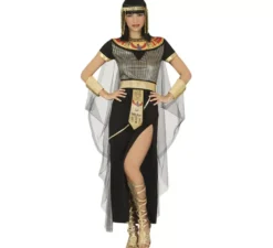 Costume egiziano nero con cintura per donna