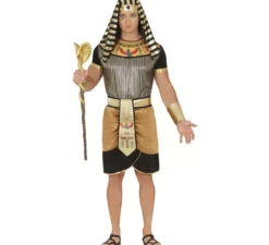 Costume egiziano nero con cintura per uomo