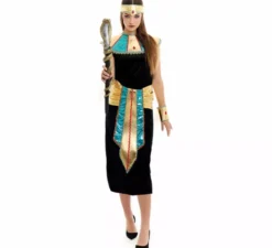 Costume egiziano nero per donna