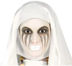 Costume fantasma suora bianca per donna in Halloween