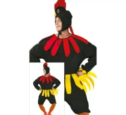 Costume gallo nero per un uomo