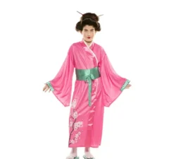 Costume giapponese rosa per bambina