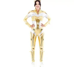 Costume Gold Stellar Robot Woman per donna