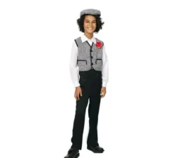 Costume grigio da Chulapo Madrileño con cappello per bambino