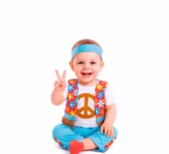 Costume hippie con fiori per bambino