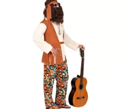 Costume hippie con frange lunghe per uomo