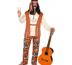 Costume hippie con frange lunghe per uomo