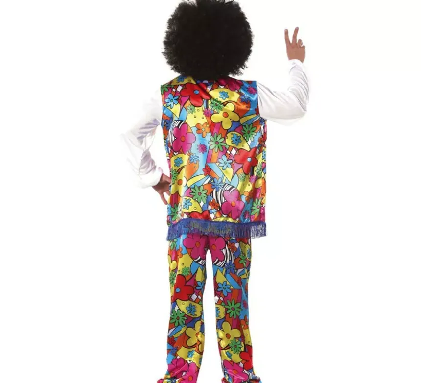 Costume hippie di fiori per un uomo