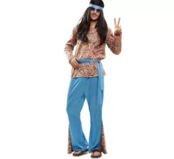 Costume hippie psichedelico per un uomo