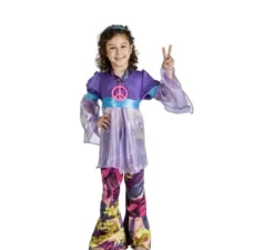 Costume Hippie viola per bambina