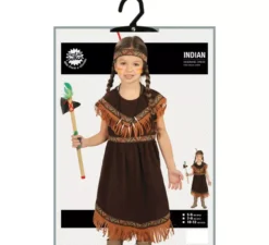 Costume India marrone scuro per bambine