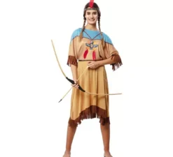 Costume indiano Apache in abito con copricapo per donna
