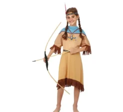 Costume indiano Apache in abito con copricapo per ragazza