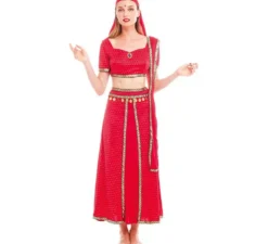 Costume indiano Bollywood fucsia per donna