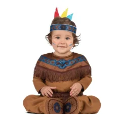 Costume indiano da acchiappasogni con copricapo per neonato e bambino