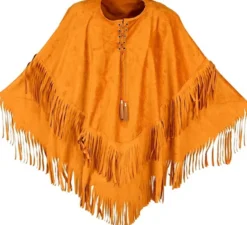 Costume indiano marrone o poncho per adulti