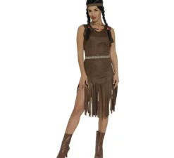 costume indiano marrone per le donne