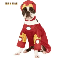 Costume Iron Man con cappello per cane
