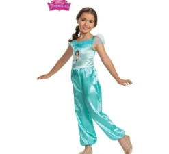 Costume Jasmin tuta classica blu per bambina