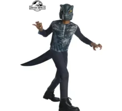 Costume Jurassic World Opp Velociraptor con maschera per bambino