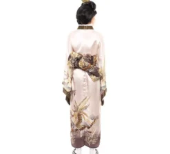 Costume Kimono giapponese tradizionale color pastello per donna