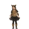 Costume leopardato con tutù per bambina