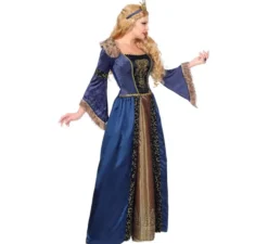 Costume lungo da regina medievale per donna