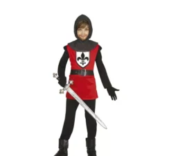 Costume medievale da cavaliere notturno per bambino