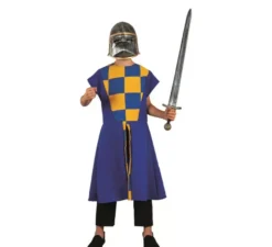 Costume medievale scozzese blu o sopravveste per bambini